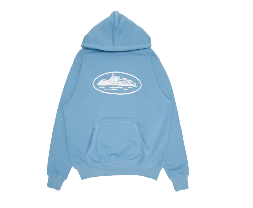 Corteiz baby blue hoodie